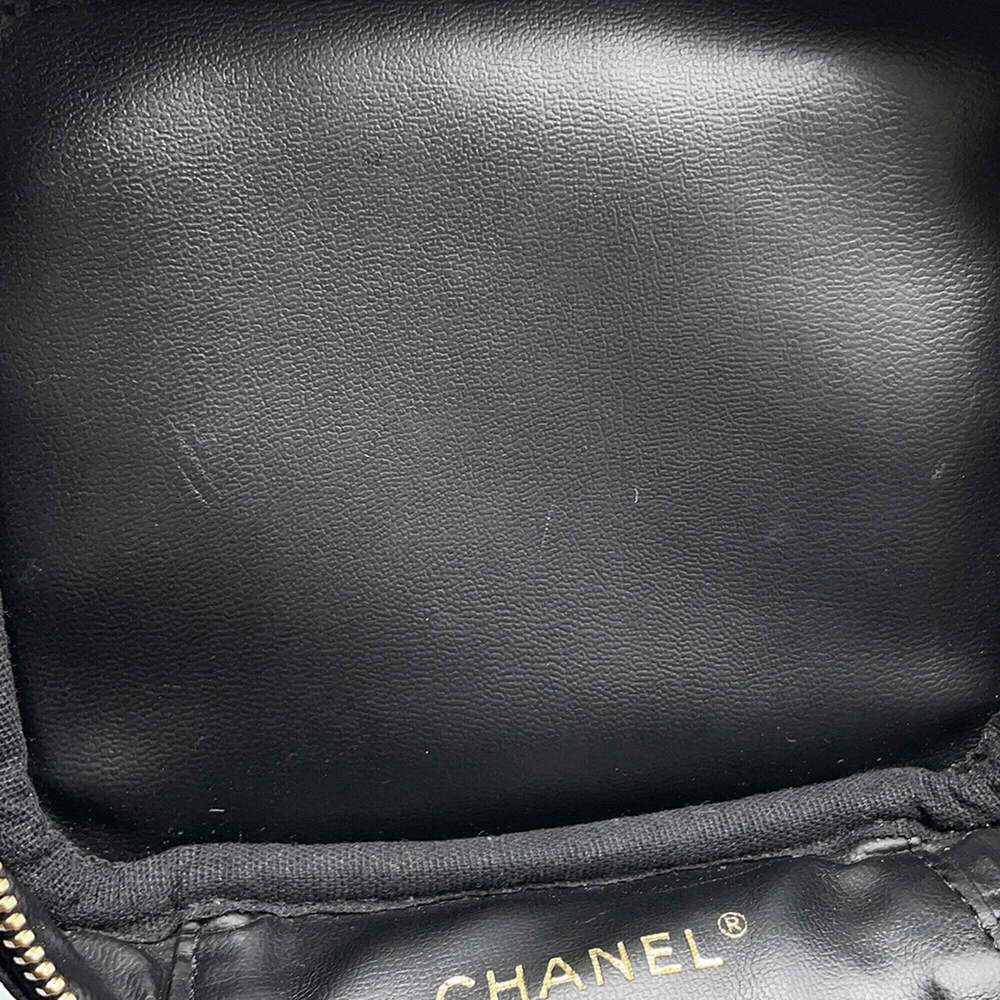 CHANEL Black Caviar Leather Logo Pouch - Picture 8 of 14